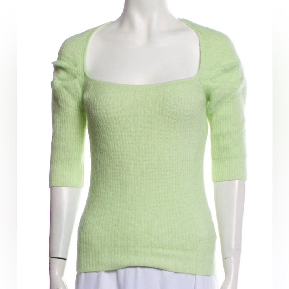 Ganni light green sweater